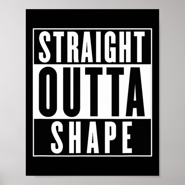 Poster Forma de Saída de hetero - Workout Engraçado (Frente)