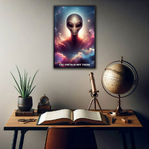 Poster Forma de vida extraterrestre personalizável