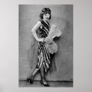 Póster forma do Flapper do 1920