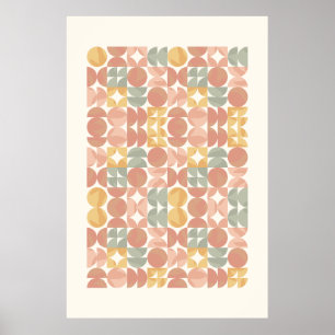 Poster Forma e função - Arte Geométrica Minimalista Bauha