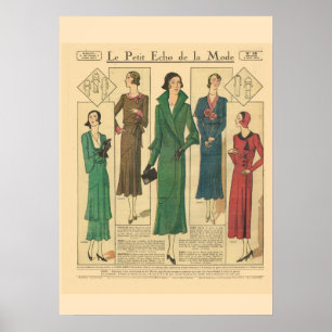 Póster Forma francesa 1931 do vintage retro