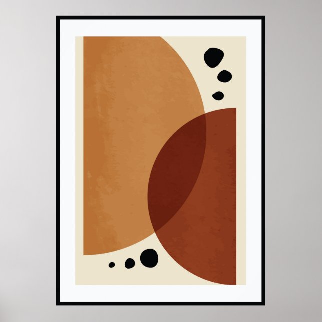 Poster Forma orgânica abstrata (Frente)