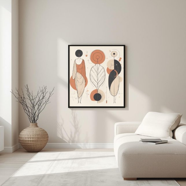 Poster Forma Sagrada – Geometria Feminina Moderna IV (Criador carregado)