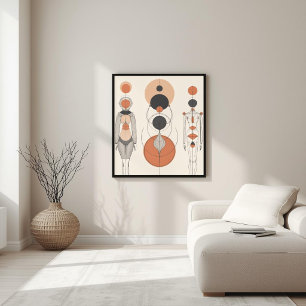 Poster Forma Sagrada – Geometria Feminina Moderna V