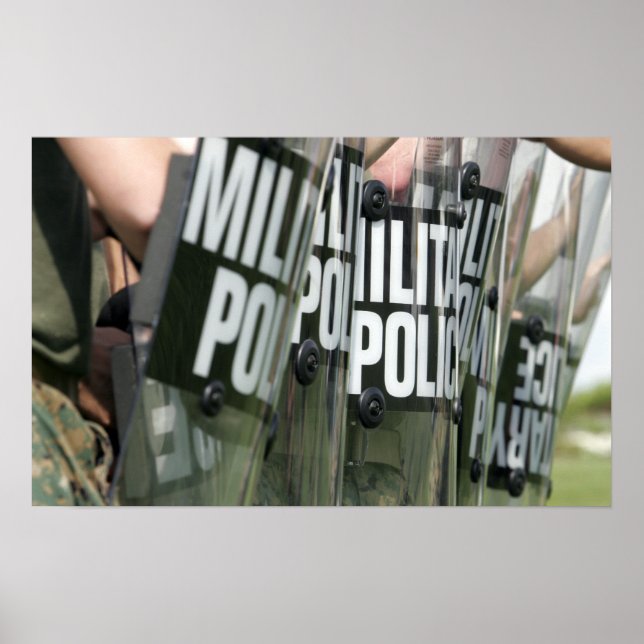 Póster Formação de controlo de motins (Frente)