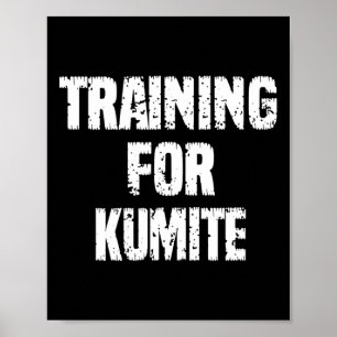 Poster Formação Para Kumite Karate Humor Sarcástico