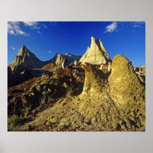 Póster Formações de Badlands no Parque Provincial Dinosau