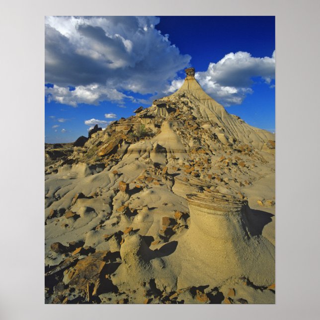 Póster Formações de Badlands no Parque Provincial Dinosau (Frente)