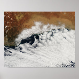 Póster Formações de nuvens invulgares