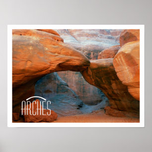 Póster Formações de rocha do parque nacional dos arcos