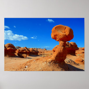Poster Formações de rocha interessantes do deserto