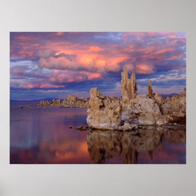 Poster Formações de Tufa no Lago Mono (Frente)
