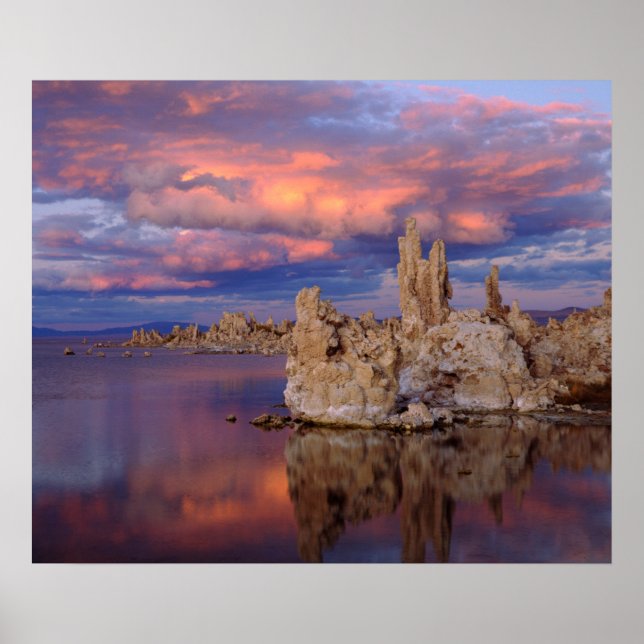 Póster Formações de Tufa no Lago Mono (Frente)