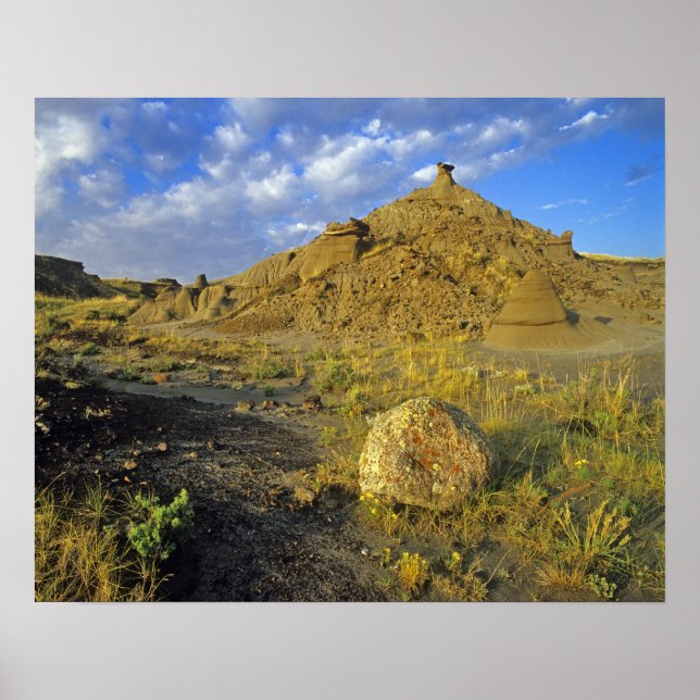 Póster Formações em Badlands no Parque Provincial de Dino (Frente)