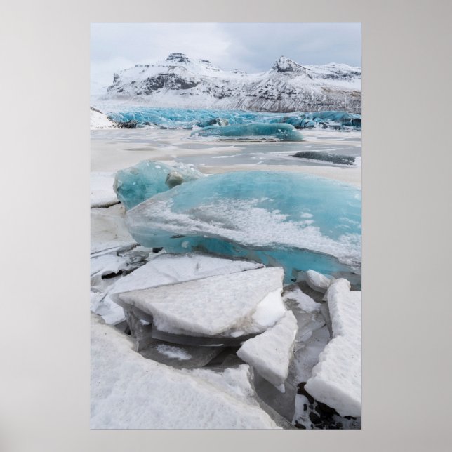 Poster Formações Glaciais No Inverno (Frente)
