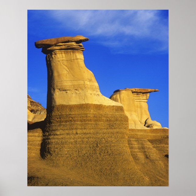 Poster Formações rochosas em Drumheller Alberta, Canadá 2 (Frente)