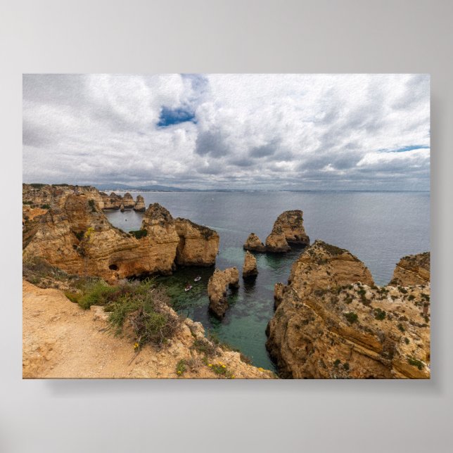 Poster Formações rochosas no Algarve (Frente)
