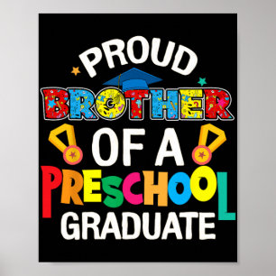 Poster Formando Da Pré-Escola Irmão No Último Dia Da Famí