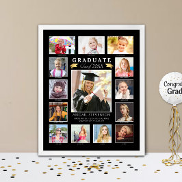 Poster Formando de Colagem de Fotos do K-12