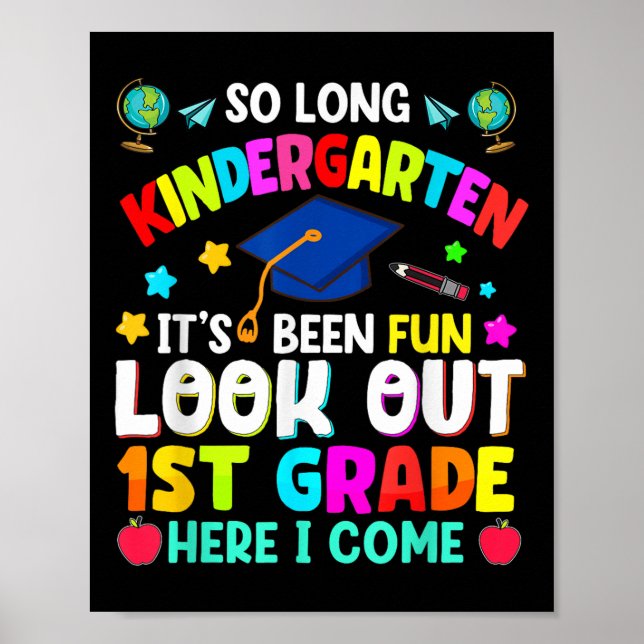 Poster Formando De Graduação De Longo Jardim De Infância  (Frente)