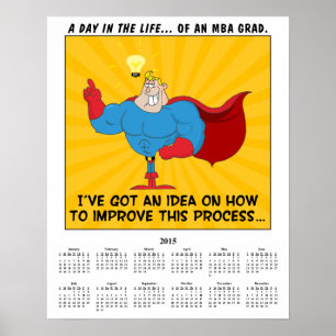 Póster Formando de MBA de 2015 calendários