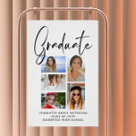 Póster Formando Elegante de Graduação Multifoto de Script<br><div class="desc">O Elegante Script Multi Photo Graduation Poster de Formando apresenta cinco das suas fotos favoritas da sua faculdade ou segundo grau com o robusto "Formando" do roteiro de caligrafia preto. Presentes simples,  na moda e clássicos de graduação mantêm presentes. Criado por ©Evco Studio www.zazzle.com/store/evcostudio</div>