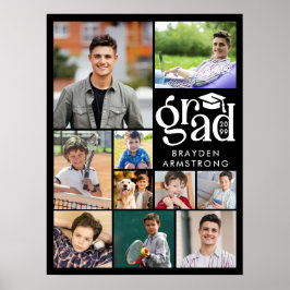 Poster Formando Moderno 10  Colagem de Fotografias Boné T