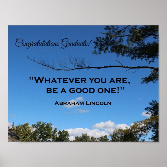 Póster Formando parabéns! (Frente)