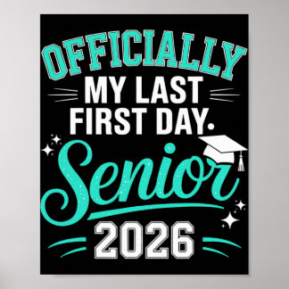 Poster Formandos da Turma de 2026 Grad Último Primeiro Di