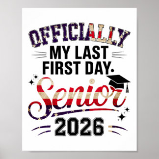 Poster Formandos de 2026 Meninas Meu Último Primeiro Dia