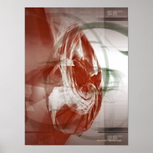 Poster Formas circulares contra o fundo claro