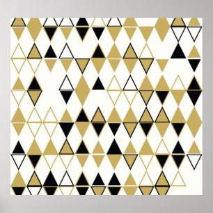 Poster Formas coloridas, padrão de abstrato geométrico