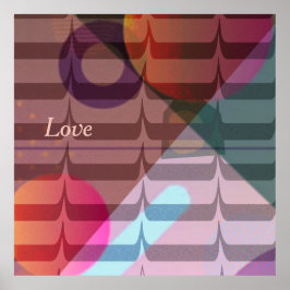 Poster Formas, Cores Sutis, Padrão Repetitivo