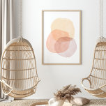 Poster Formas de Aquarela de Pastel Abstrato minimalista<br><div class="desc">Abstrato minimalista Formas de Aquarela de Pastel Poster</div>
