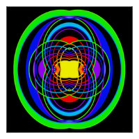 Formas de cores geométricas do arco-íris
