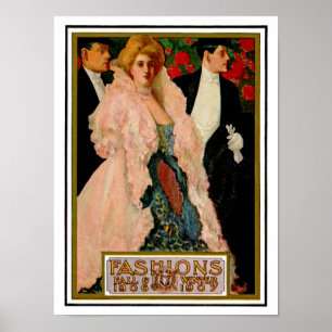 Póster Formas de Edwardian: Queda e inverno 1906 e 1907