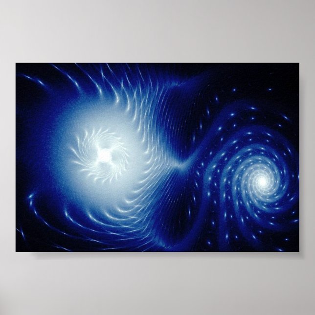 Póster formas de luz astral - o fluxo cósmico (Frente)