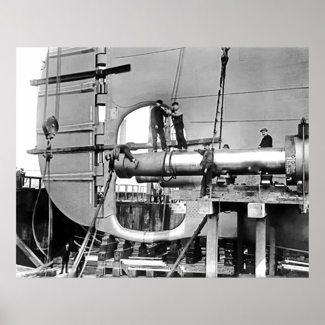 Póster Formas de propulsão de Titanic (Frente)