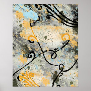 Poster Formas e cores modernas