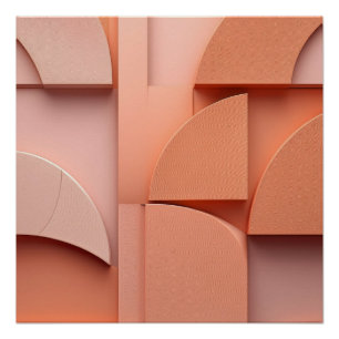 Póster Formas Geométricas Minimalistas - Arte Abstrato mo