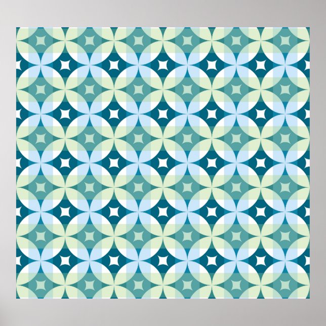 Poster Formas geométricas, papel de parede de abstrato. (Frente)
