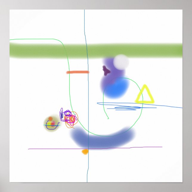 Poster Formas orgânicas minimalistas (Frente)