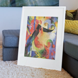 Poster Formas Quebradas por Franz Marc, Arte Abstrato Vin