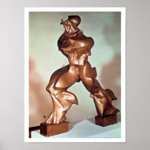 Poster Formas únicas de continuidade no espaço, 1913 (bro