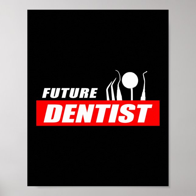 Poster Formatação Engraçado do Assistente Dental Dentista (Frente)