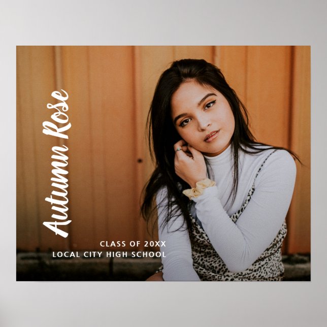 Poster Formatação Moderna de Foto com Nome de Script Simp (Frente)