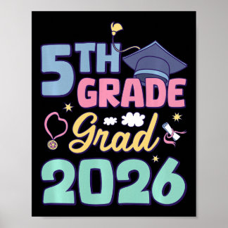 Poster Formatura 5ª Série Turma de 2026 Tri-blend Premium