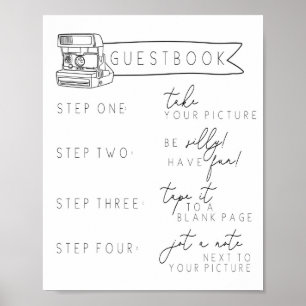 Poster Formatura, Casamento, Sinal de Livro de Visitas de