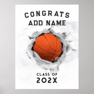 Poster formatura de basquete