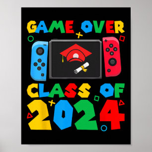 Poster Formatura Divertida de Alunos Jogadores de Vídeo G
